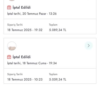 Siparişlerim İptal Edildi, Yetersiz Müşteri Hizmetiyle Karşılaştım