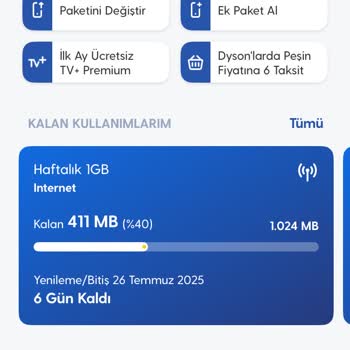 Turkcell Net Paketimin Hızla Tükenmesinden Şikayetçiyim