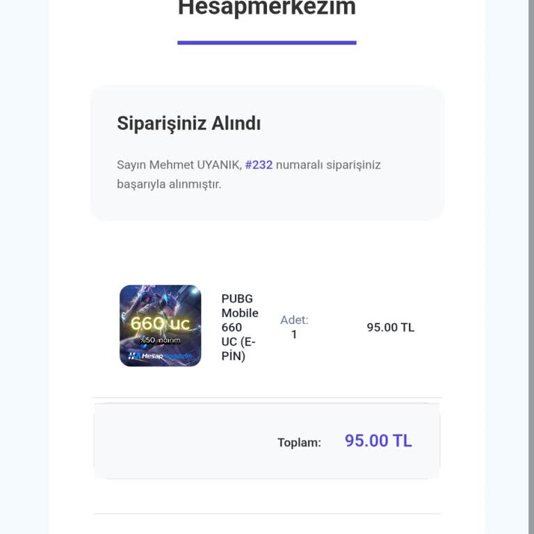 Kullanılmış E-Pin Ve İade Sorunu: Hesapmerkezim.com Mağduriyeti