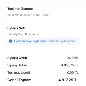 Sipariş Oluşmadan Fazla Para Çekilmesi Ve İade Sorunu