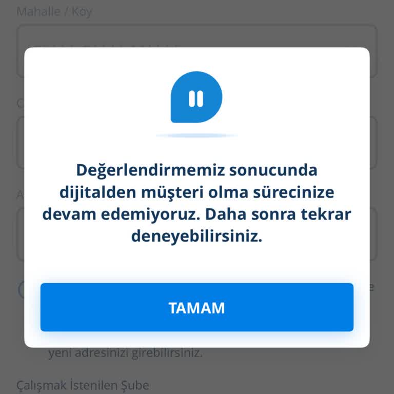 Denizbank Mobil Uygulamasında Sürekli Hata Alıyorum, Sorunum Çözülmedi