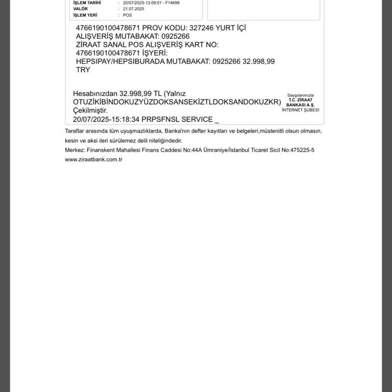 Ödeme Yapıldı, Siparişim Görünmüyor