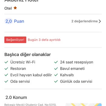 Yanlış Lokasyon Ve Hatalı Rezervasyon Nedeniyle Mağduriyet