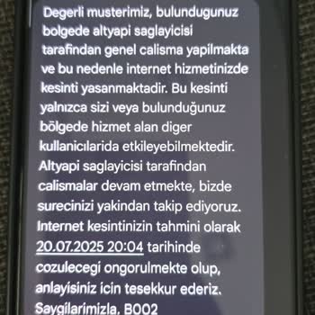 Sürekli Değişen Çözüm Süreleri Ve Uzayan İnternet Kesintisi Mağduriyeti