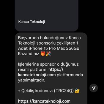 Çekiliş Vaadiyle Kişisel Bilgilerimi Ve Paramı İstediler Mağdur Oldum