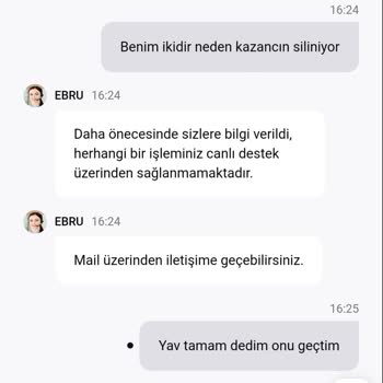 Maxwin'de Kazançlarım Haksız Yere Silindi, Destek Cevap Vermiyor