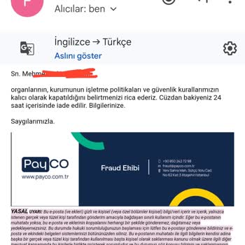 Payco Hesabım Kapandı, Param İade Edilmiyor Ve Yanıt Alamıyorum