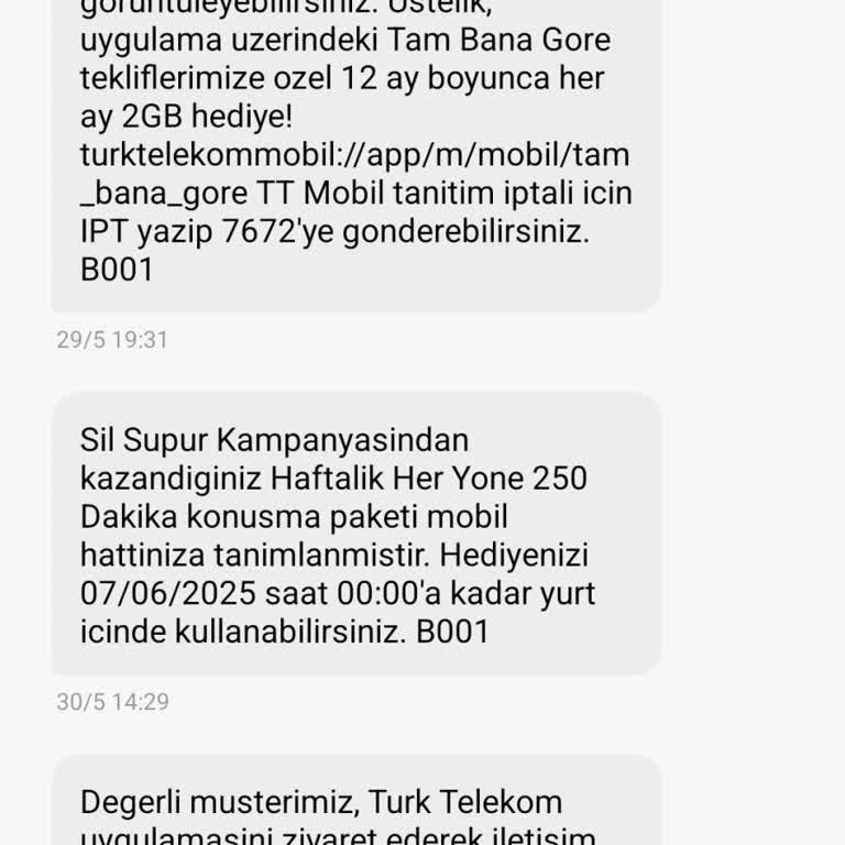 Sil Süpür Uygulamasında Tekrarlayan Ve Kullanışsız Hediyelerden Şikayetçiyim