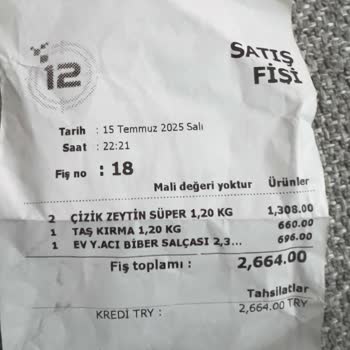 Aldığım Zeytinler Farklı Ve Kalitesiz Çıktı, Mağduriyetim Giderilmiyor
