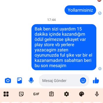 Fun 101 Okey'de Hile Ve Yanıltıcı Çekiliş Şikayeti