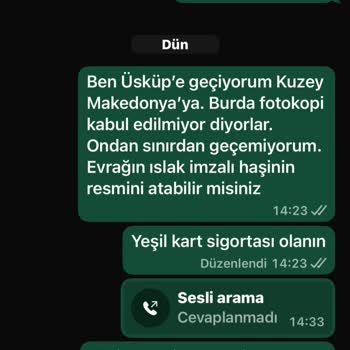 Yeşil Kart Sigortası İptalinde Muhatap Bulamıyorum, Ücret İadesi İstiyorum