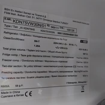 Bosch Buzdolabında +4 Derecede Ürünler Donuyor Çözüm Bulunamıyor