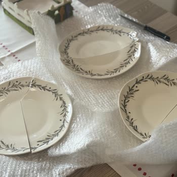 Kırık Tabaklar Ve Müşteri Hizmetlerinden Dönüş Alamama Mağduriyeti