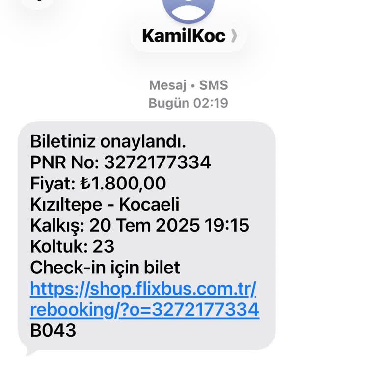 Kamil Koç Sefer İptali Nedeniyle Mağduriyet ve Ek Masrafların Karşılanmaması
