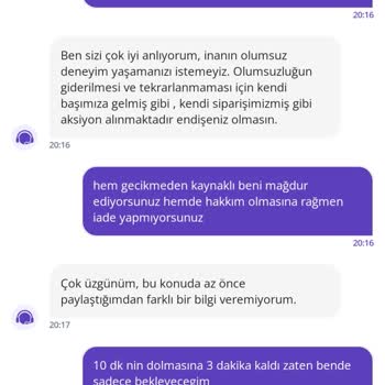Sipariş Gelmedi, Ücret İadesi Yapılmadı, Mağdur Edildim