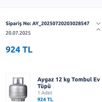 Aygaz Online Siparişimde İptal Seçeneği Bulunmuyor