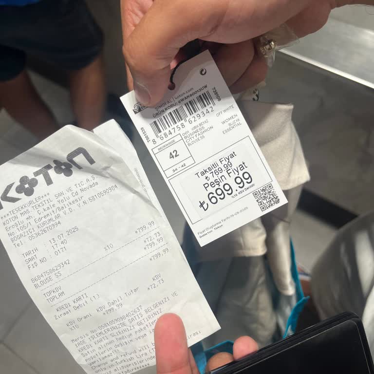 Koton Mağazasında Etiketten Farklı Fiyatla Fazladan Ücret Alındı