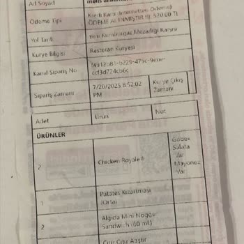 Burger King Siparişi Eksik Ve Müşteri Hizmetleri Çözüm Sunmuyor