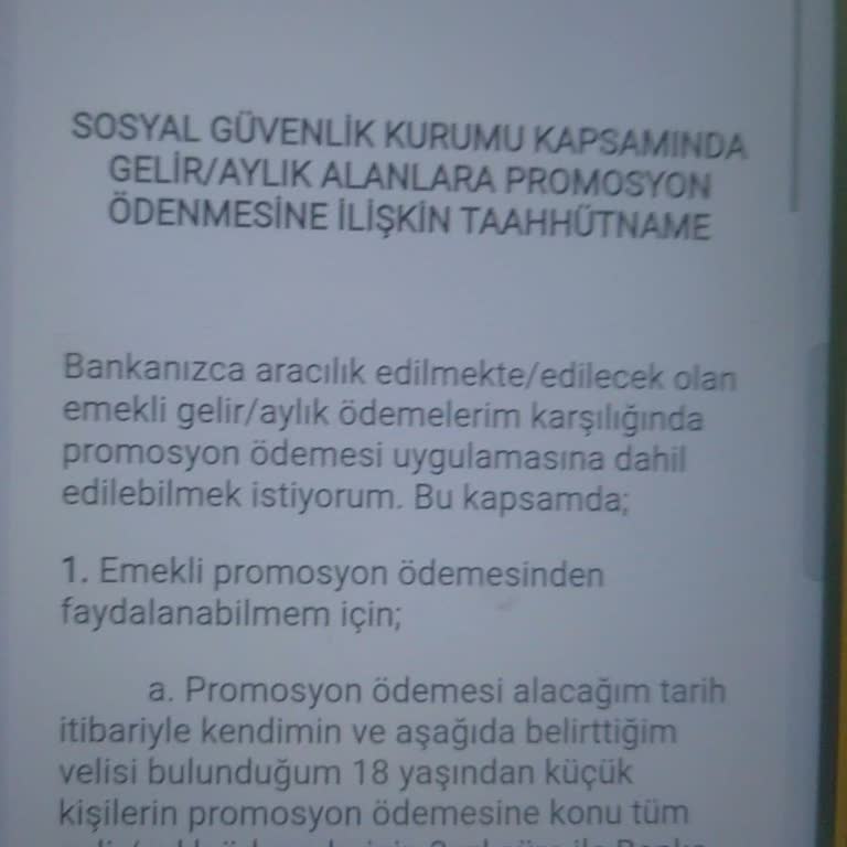 Emekli Maaşı Promosyonum İcra Nedeniyle Verilmiyor