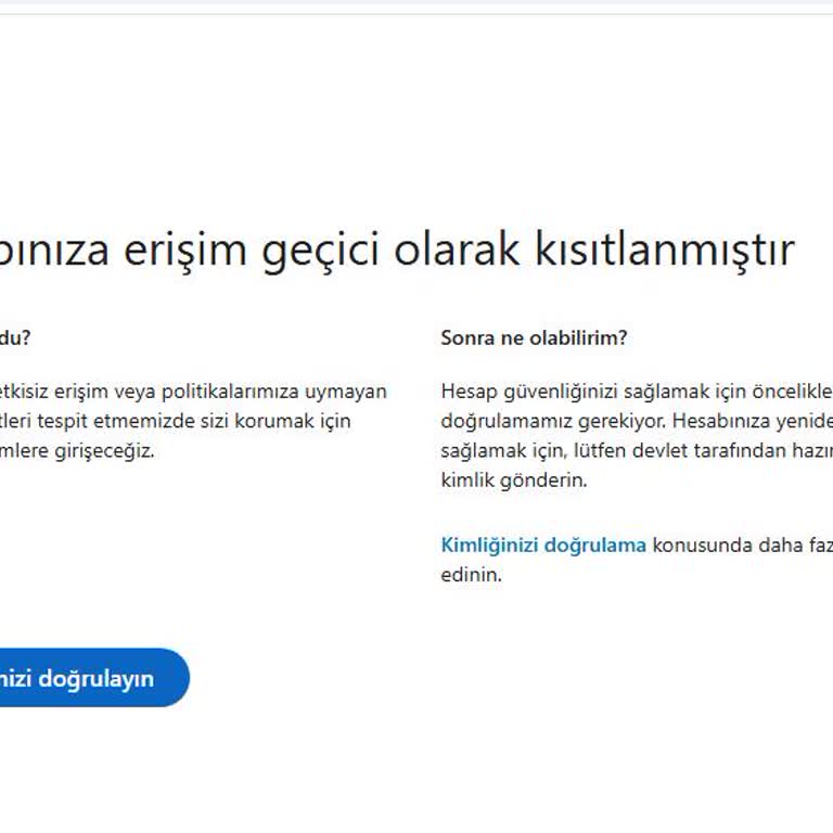 LinkedIn Hesabım Haksız Yere Askıya Alındı, İş Başvurularım Engellendi