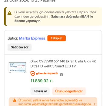 Onvo TV'de 1.5 Yıl Sonra Beyaz Yanıp Sönme Sorunu Ve İlgisizlik