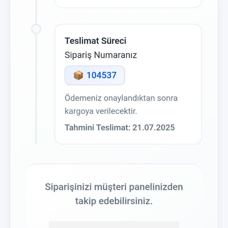 Sipariş Sonrası Şüpheli Ödeme Talebi Ve Ürün Teslimatında Gecikme