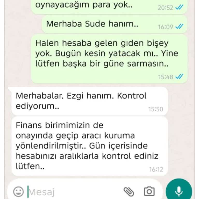 Çekim Talebim 20 Gündür Karşılanmadı