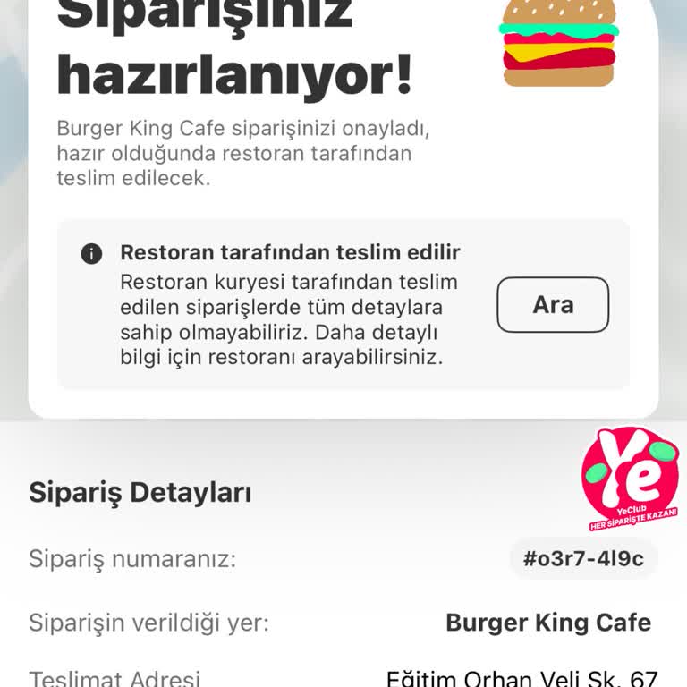 Sipariş Teslim Edilmedi Muhatap Yok Para Tahsil Edildi