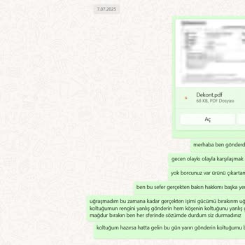 Koltuk Rengi Sorunu Ve 8 Aydır Çözülemeyen Değişim Talebi