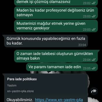 Siparişim Teslim Edilmedi, Paramı İade İstiyorum