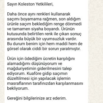 Yanlış Saç Boyası Satışı Ve Mağaza Yetkililerinin Sorumsuz Davranışı