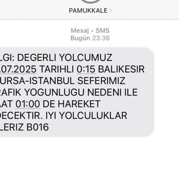 Pamukkale Turizm Bilet İadesi Ve Rötar Mağduriyeti