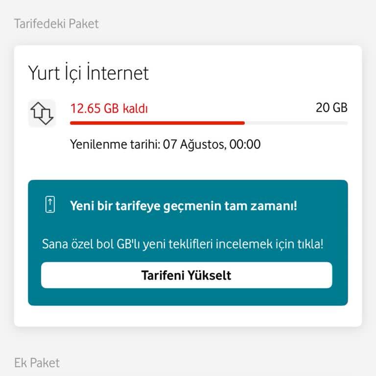Hediye İnternet Kullanılamıyor, Paket İnterneti Hızla Tükeniyor