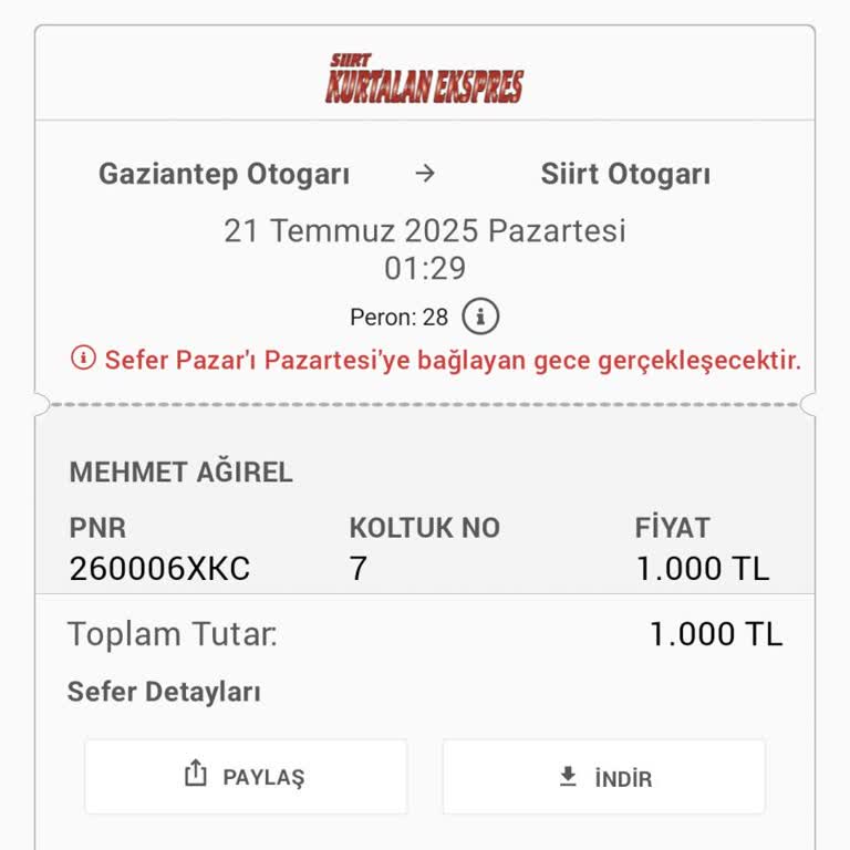 Otobüs Gaziantep Otogarına Girmedi, Mağdur Edildim