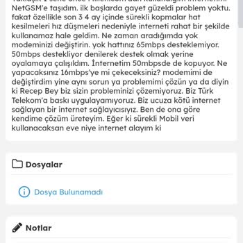 Sürekli İnternet Kopmaları Ve Yetersiz Müşteri Hizmeti Nedeniyle Mağduriyet