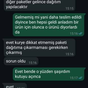 Bir Aydır Eksik Ürünlerim Teslim Edilmedi