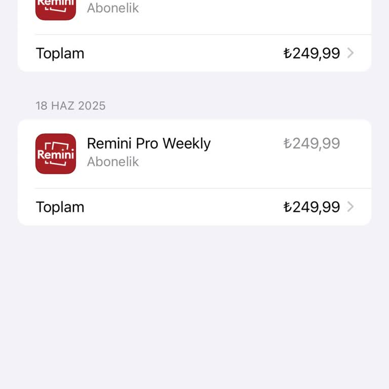Remini Charged Me ₺500 After I Canceled My Free Trial Subscription