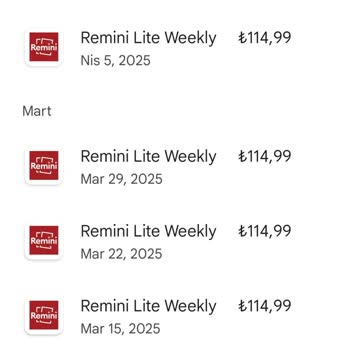 Remini Charged Me ₺114.95 Multiple Times a Month Instead of Once and I Want a Refund