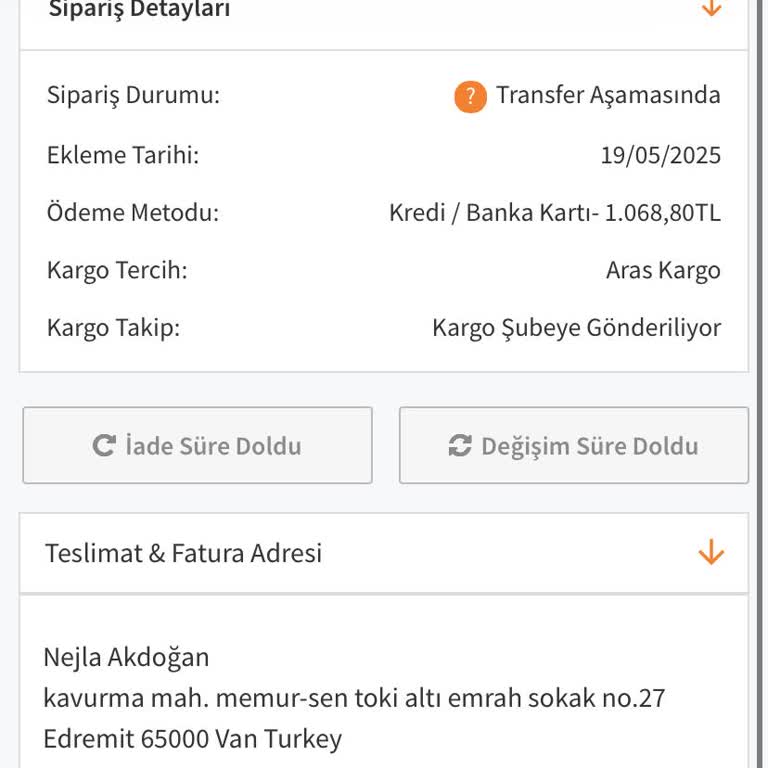 Siparişimin Üç Ay Geçmesine Rağmen Teslim Edilmemesi Ve İletişimsizlik