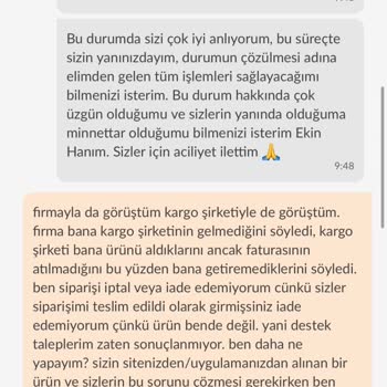 Siparişim Teslim Edilmedi, Firmalar Sorumluluk Almıyor Ve Destek Vermiyor
