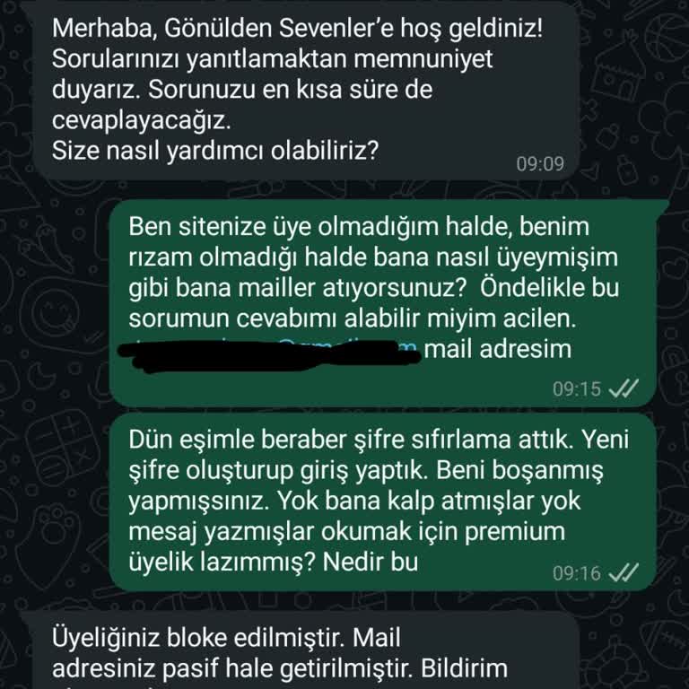 İzinsiz Üyelik Ve Kişisel Bilgilerin Kötüye Kullanımı Nedeniyle Mağduriyet