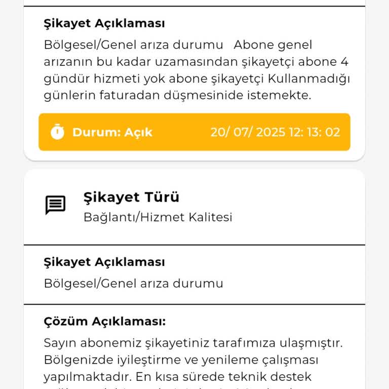 Beş Gündür Süren İnternet Kesintisi Ve Faturada Haksızlık