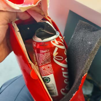 Patlamış Kutu Kola Hediyem Ve Dağılan Kargo