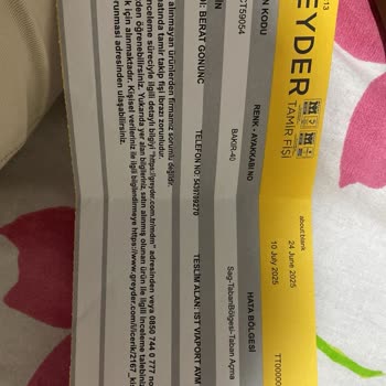 Aldığım Terliğin Tabanı İlk Kullanımda Ayrıldı, Değişim Talebim Reddedildi