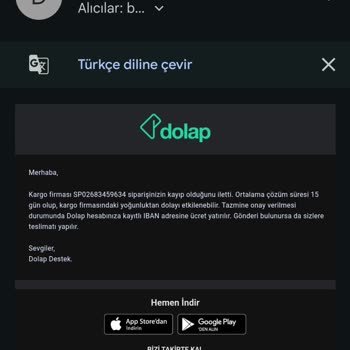 Kargo Gecikmesi Ve Kayıp Ürün Nedeniyle Mağduriyet Yaşıyorum