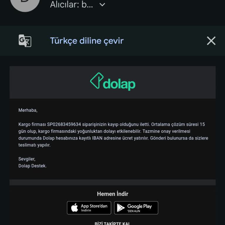 Kargo Gecikmesi Ve Kayıp Ürün Nedeniyle Mağduriyet Yaşıyorum