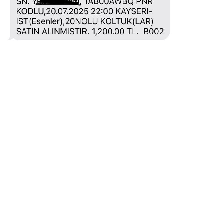 Malatya Medine Turizm Kayseri Otogarı Şikayeti