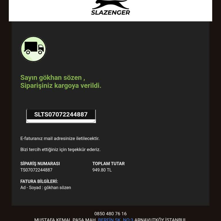 Slazenger Müşteri Hizmetleri İptal Talebimi Sürekli Oyalıyor