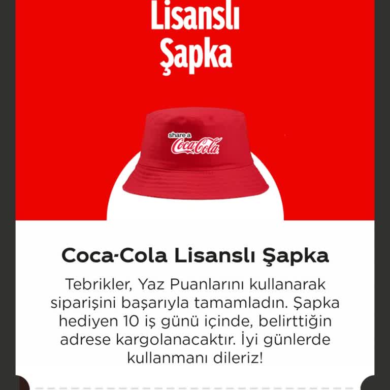 Biriktirilen Puanla Alınan Şapkanın Teslim Edilmemesi Ve Bilgilendirme Eksikliği