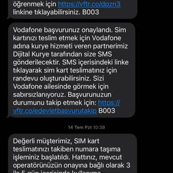 Vodafone Numara Taşıma Başvurumda Sim Kart Geldi Ama Hattım Hala Açılmadı